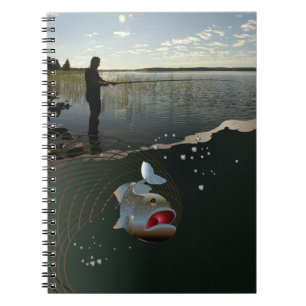 The fisherman​​​​​​​. Happy fishing Notebook