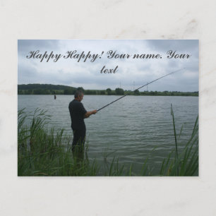 The fisherman in the evening postcard
