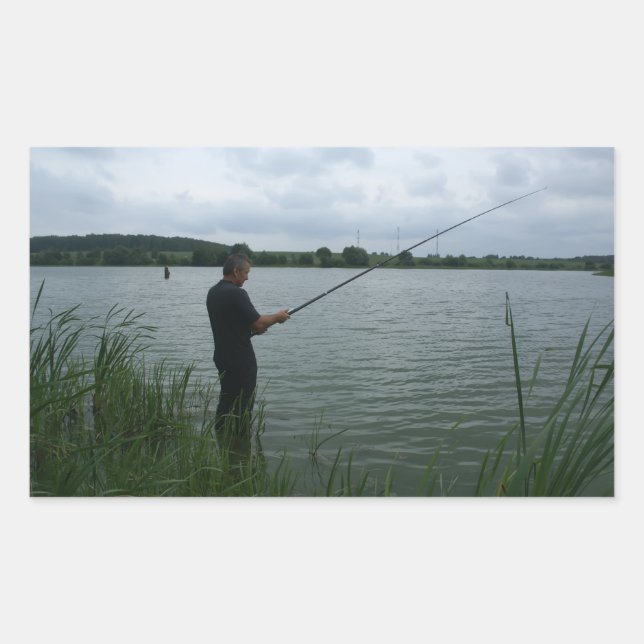 The fisherman in the evening sticker (Front)