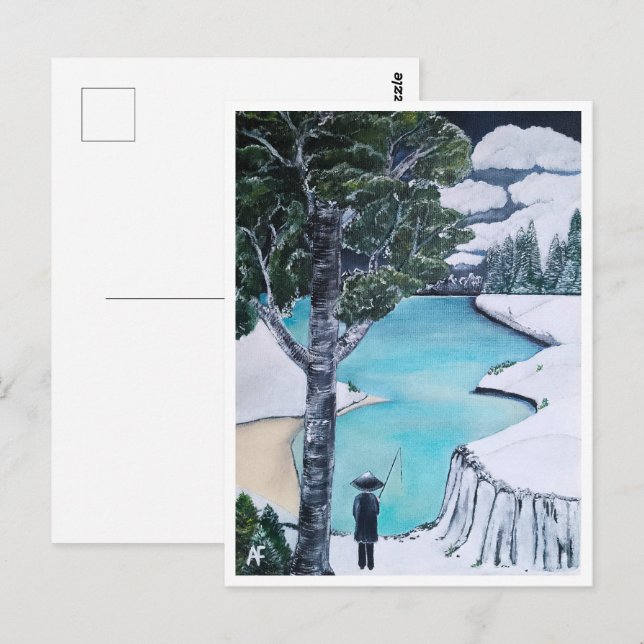 The Fisherman Painting by Alfred Fox Collectible Postcard (Front/Back)