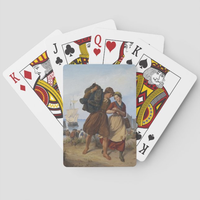 The Fisherman's Homecoming (by Rudolf Jordan) Playing Cards (Back)