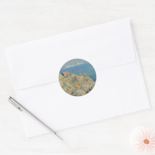 The fisherman's house, Varengeville, Claude Monet Classic Round Sticker