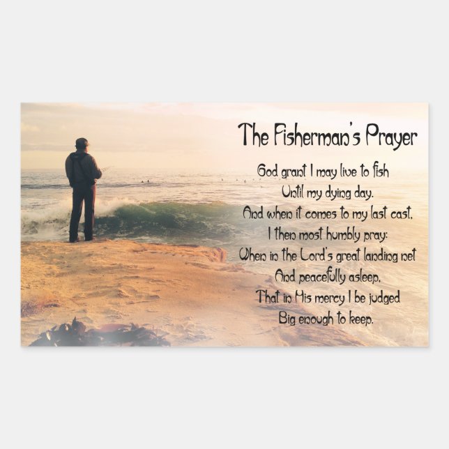 The Fishermans Prayer Sticker (Front)
