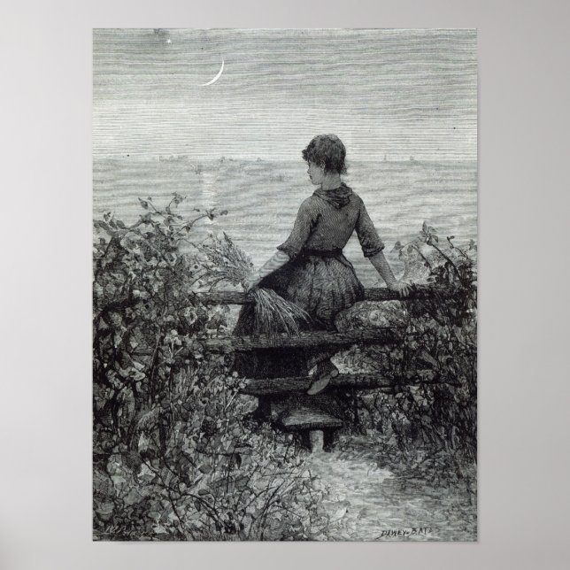The Fisher's Lass, from 'Leisure Hour', 1888 Poster (Front)