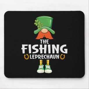 The Fishing Leprechaun Saint Patrick's Day Party Mouse Pad