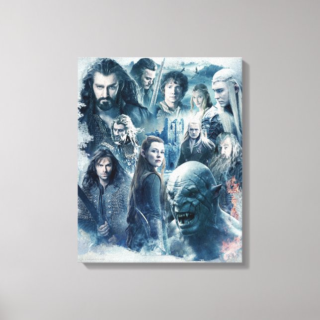The Five Armies Character Graphic Canvas Print (Front)