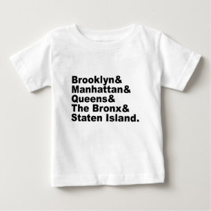 The Five Boroughs of New York City Baby T-Shirt