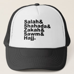 The Five Pillars of Islam   Muslim Prayer Faith Trucker Hat