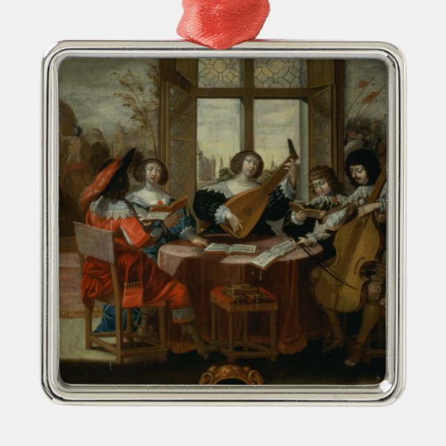 The Five Senses - Hearing Metal Ornament (Front)