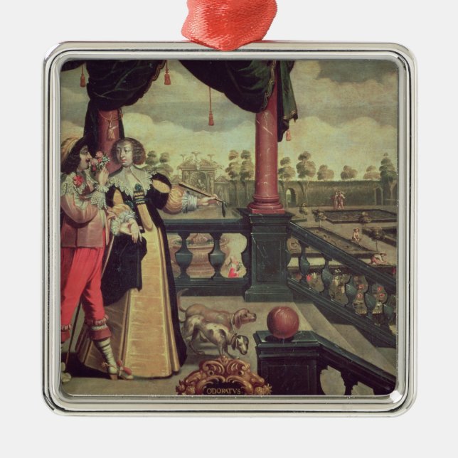 The Five Senses - Smell Metal Ornament (Front)