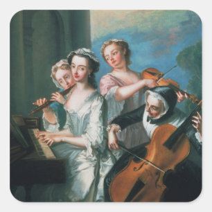 The Five Senses Square Sticker