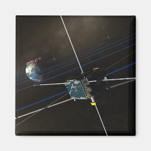 The five THEMIS spacecraft in orbit Magnet