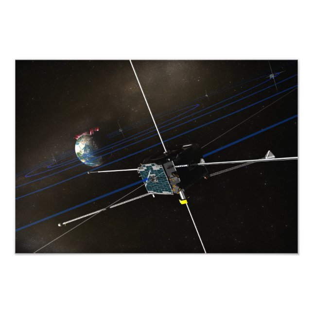 The five THEMIS spacecraft in orbit Photo Print (Front)