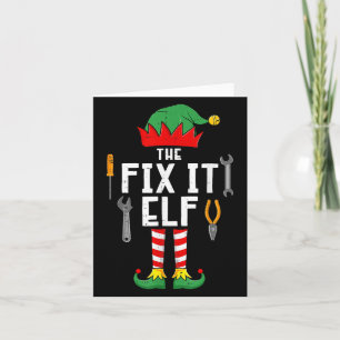 The Fix It Elf Christmas Family Matching Xmas Grou Card