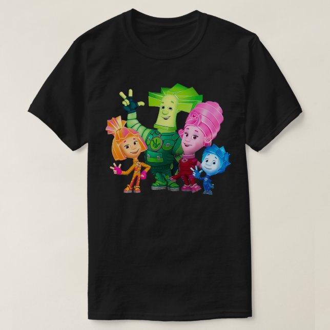 the fixies cartoon T-Shirt (Design Front)