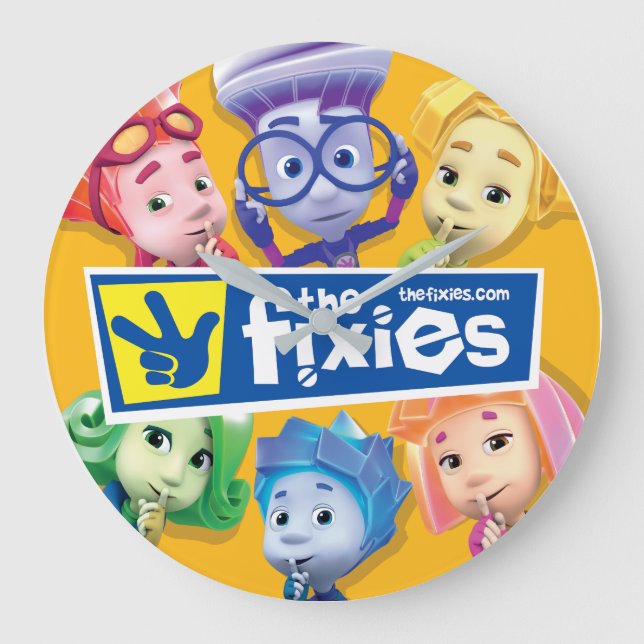 The Fixies | Fixie Kids Large Clock (Front)