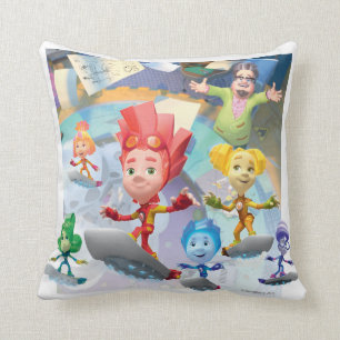 The Fixies Fixie Kids Throw Pillow