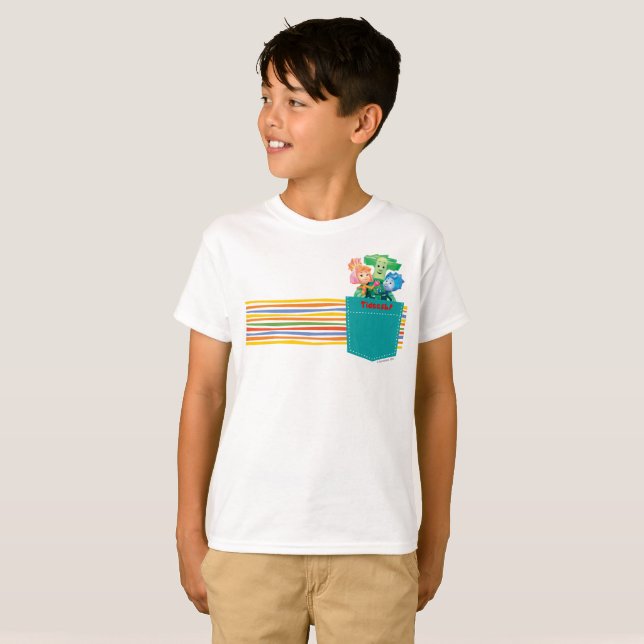 The Fixies | Papus with Kids in the Pocket T-Shirt (Front Full)