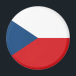 The Flag Czech Republic Magnet<br><div class="desc">The national flag of the Czech Republic (Czech: státní vlajka České republiky) is the same as the flag of the former Czechoslovakia. Upon the dissolution of Czechoslovakia the Czech Republic kept the Czechoslovak flag while the Slovak Republic adopted its own flag. The first flag of Czechoslovakia was based on the...</div>