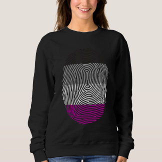 The Flag For The Asexual Community Pride Cat Pile Sweatshirt