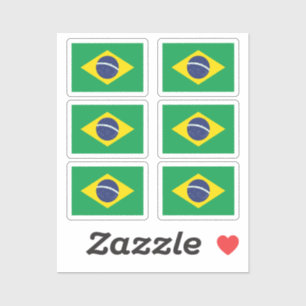 The flag of Brazil Collection pack of 6