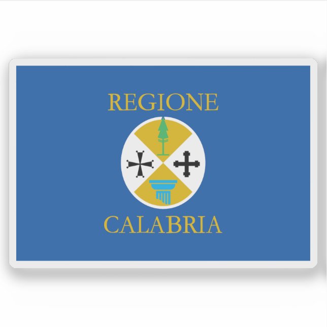 The flag of Calabria, Italy (Front)