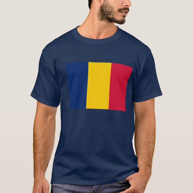 The Flag of Chad Mens T-Shirts. T-Shirt (Front)