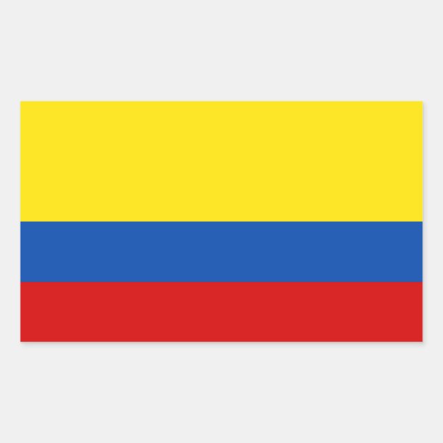 The Flag of Colombia Sticker (Front)