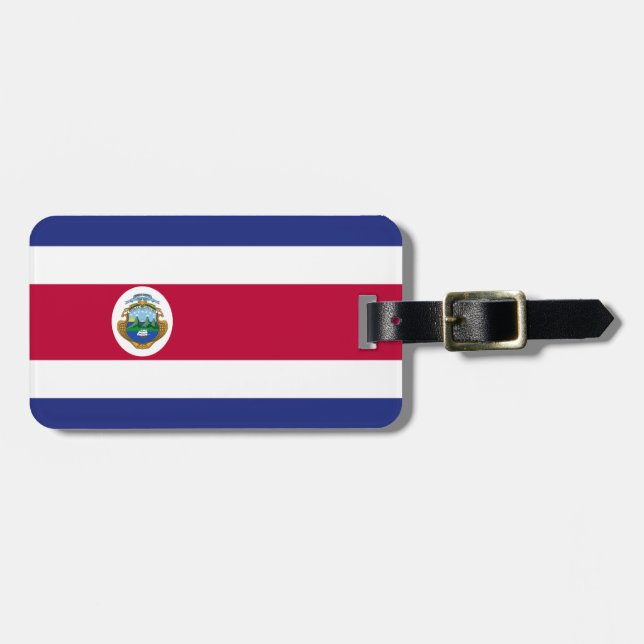 The Flag of Costa Rican Luggage Tag (Front Horizontal)