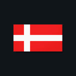 The Flag of Denmark Canvas Print<br><div class="desc">The flag of Denmark is made of a white cross on a red background. It's a great gift for those who love Denmark or have a Danish heritage. This design is also available on many other products for you to choose from.</div>