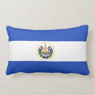 The Flag of El Salvador Lumbar Pillow