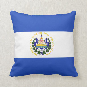 The Flag of El Salvador Throw Pillow