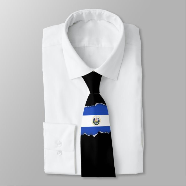 The Flag of El Salvador Tie (Tied)