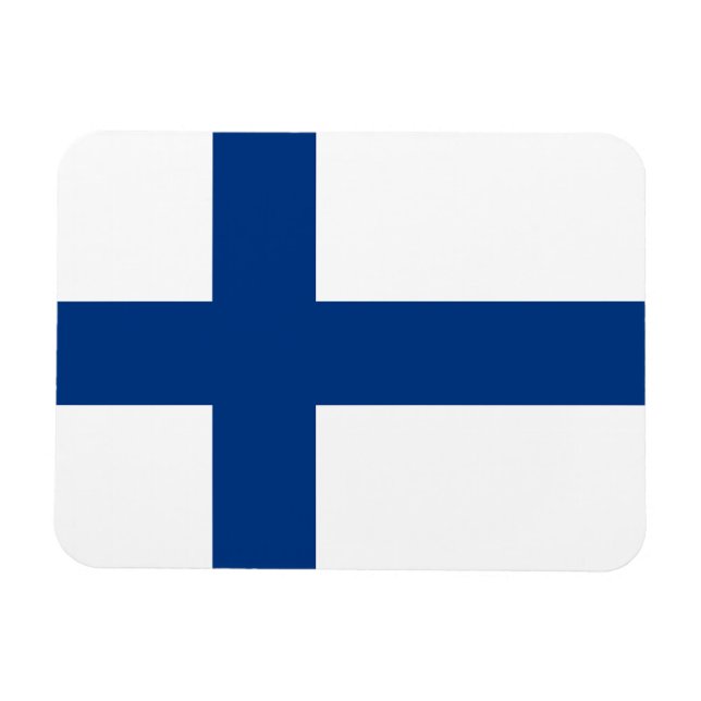 The Flag of Finland - Siniristilippu Magnet (Horizontal)