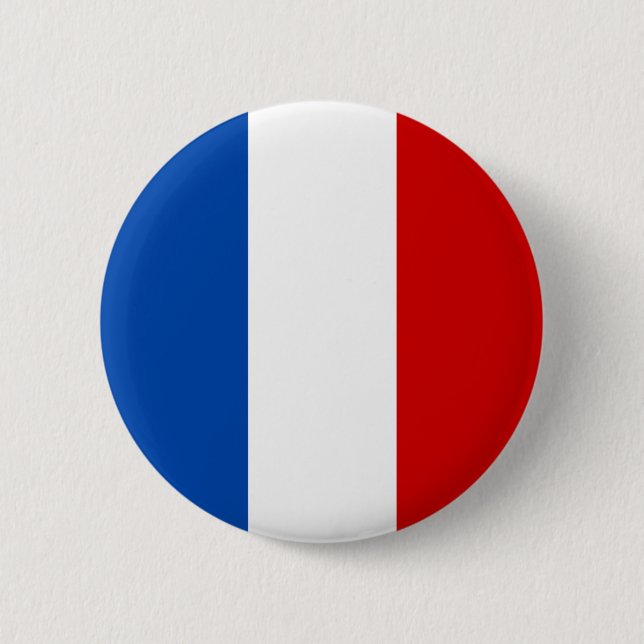 The Flag of France 2 Inch Round Button (Front)