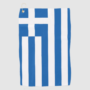 The flag of Greece  Golf Towel