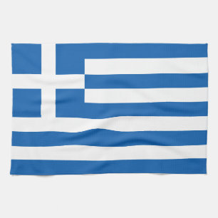The Flag of Greece Kitchen Towel
