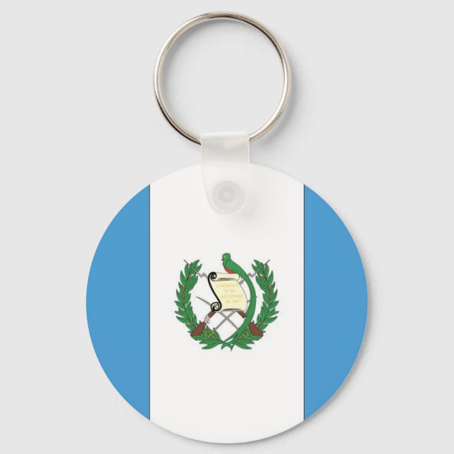 The Flag of Guatemala Keychain (Front)