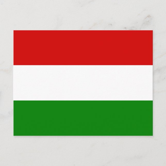 The Flag of Hungary Postcard (Front)