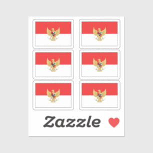 The flag of Indonesia Collection pack of 6