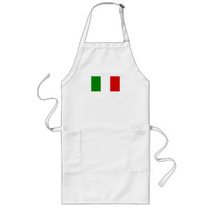 The Flag of Italy Long Apron
