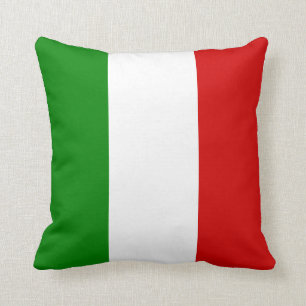 The Flag of Italy Throw Pillow