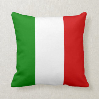 The Flag of Italy Throw Pillow