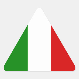 The Flag of Italy Triangle Sticker