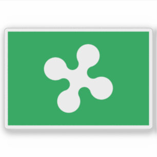 The flag of Lombardy, Italy