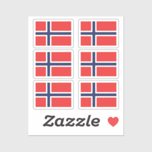 The flag of Norway Collection pack of 6