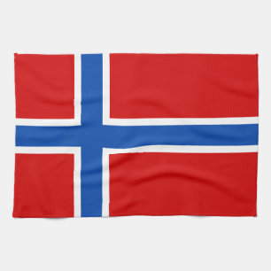 The Flag of Norway Kitchen Towel