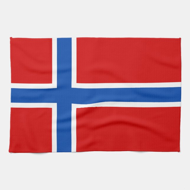 The Flag of Norway Kitchen Towel (Horizontal)