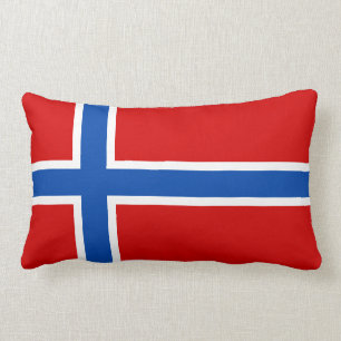 The Flag of Norway Lumbar Pillow