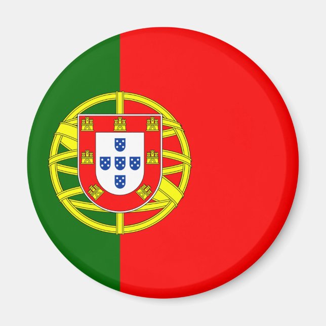 The Flag of Portugal (Bandeira de Portugal) Magnet (Front)